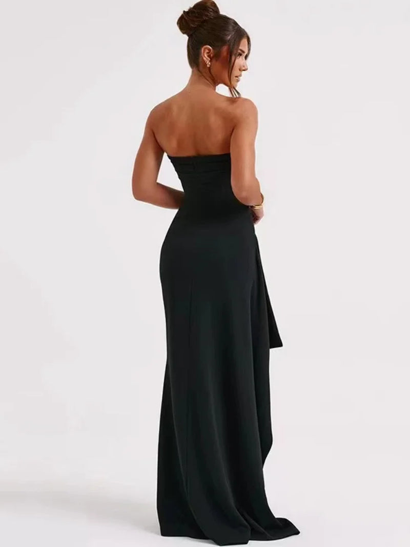 2024 Summer Collection Elegant Backless Sleeveless Evening Dress for Women